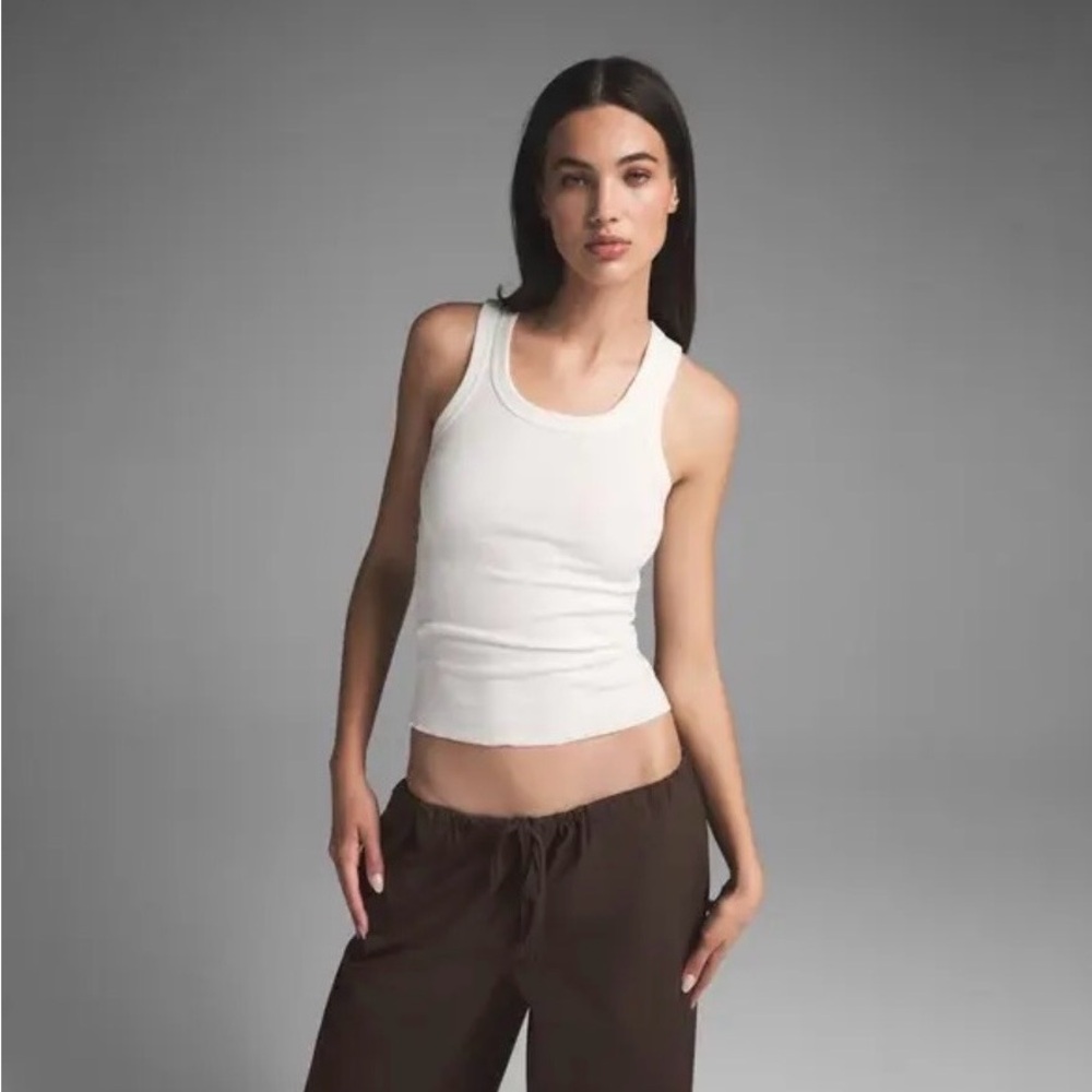 SKIMS Cotton Poplin Pants | Washed Dark Sepia | M | NWT - Picture 4 of 8